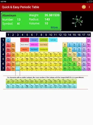 Easy Periodic Table android App screenshot 3