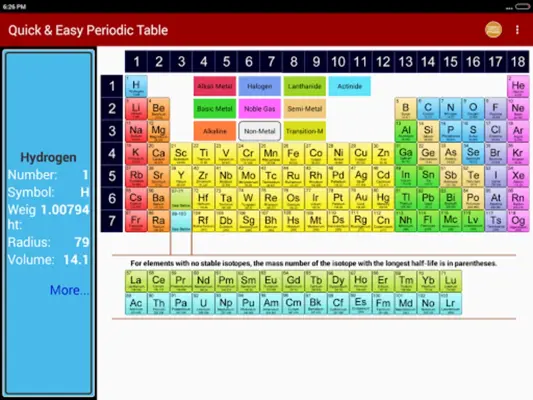 Easy Periodic Table android App screenshot 7